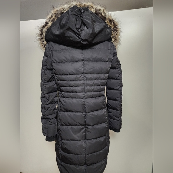 BCBGeneration Warm Puffer Women's Coat with Faux Fur-Trimmed Hood, Size S - Picture 4 of 14